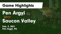 Pen Argyl  vs Saucon Valley  Game Highlights - Feb. 9, 2021