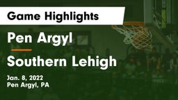 Pen Argyl  vs Southern Lehigh  Game Highlights - Jan. 8, 2022
