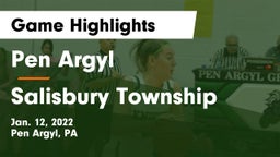Pen Argyl  vs Salisbury Township  Game Highlights - Jan. 12, 2022