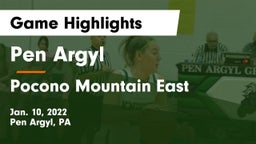 Pen Argyl  vs Pocono Mountain East  Game Highlights - Jan. 10, 2022