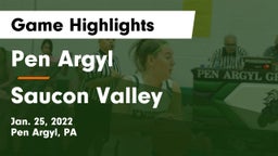 Pen Argyl  vs Saucon Valley  Game Highlights - Jan. 25, 2022