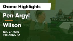 Pen Argyl  vs Wilson  Game Highlights - Jan. 27, 2022