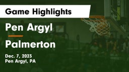 Pen Argyl  vs Palmerton  Game Highlights - Dec. 7, 2023