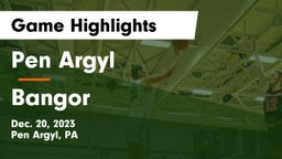 Pen Argyl  vs Bangor  Game Highlights - Dec. 20, 2023