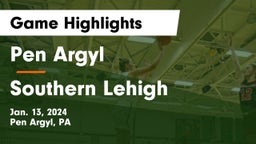 Pen Argyl  vs Southern Lehigh  Game Highlights - Jan. 13, 2024
