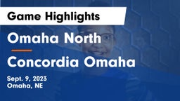 Omaha North  vs Concordia Omaha Game Highlights - Sept. 9, 2023
