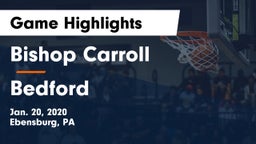 Bishop Carroll  vs Bedford  Game Highlights - Jan. 20, 2020