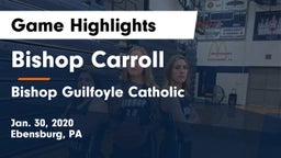 Bishop Carroll  vs Bishop Guilfoyle Catholic  Game Highlights - Jan. 30, 2020