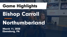 Bishop Carroll  vs Northumberland Game Highlights - March 11, 2020