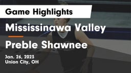 Mississinawa Valley  vs Preble Shawnee  Game Highlights - Jan. 26, 2023