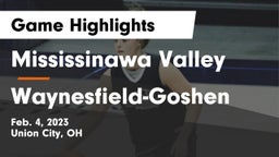 Mississinawa Valley  vs Waynesfield-Goshen  Game Highlights - Feb. 4, 2023