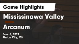 Mississinawa Valley  vs Arcanum  Game Highlights - Jan. 6, 2024