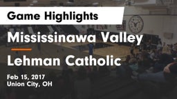 Mississinawa Valley  vs Lehman Catholic  Game Highlights - Feb 15, 2017