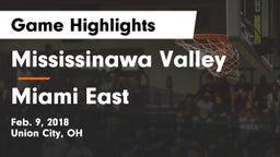 Mississinawa Valley  vs Miami East  Game Highlights - Feb. 9, 2018