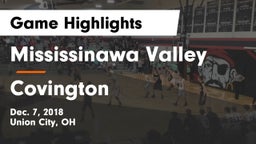 Mississinawa Valley  vs Covington  Game Highlights - Dec. 7, 2018