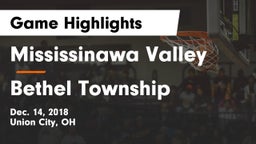 Mississinawa Valley  vs Bethel Township  Game Highlights - Dec. 14, 2018