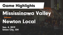 Mississinawa Valley  vs Newton Local  Game Highlights - Jan. 4, 2019