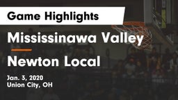 Mississinawa Valley  vs Newton Local  Game Highlights - Jan. 3, 2020