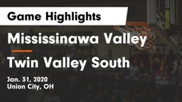 Mississinawa Valley  vs Twin Valley South  Game Highlights - Jan. 31, 2020