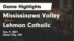 Mississinawa Valley  vs Lehman Catholic  Game Highlights - Jan. 9, 2021