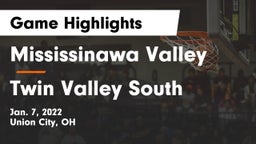 Mississinawa Valley  vs Twin Valley South  Game Highlights - Jan. 7, 2022