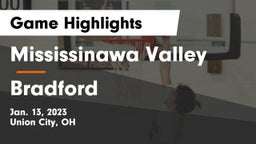 Mississinawa Valley  vs Bradford  Game Highlights - Jan. 13, 2023