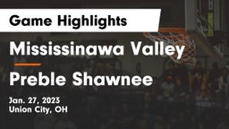 Mississinawa Valley  vs Preble Shawnee  Game Highlights - Jan. 27, 2023