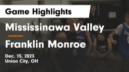 Mississinawa Valley  vs Franklin Monroe  Game Highlights - Dec. 15, 2023