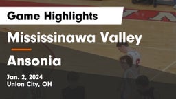 Mississinawa Valley  vs Ansonia  Game Highlights - Jan. 2, 2024