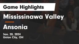 Mississinawa Valley  vs Ansonia  Game Highlights - Jan. 20, 2024