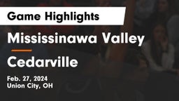 Mississinawa Valley  vs Cedarville  Game Highlights - Feb. 27, 2024