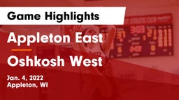 Appleton East  vs Oshkosh West  Game Highlights - Jan. 4, 2022