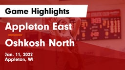 Appleton East  vs Oshkosh North  Game Highlights - Jan. 11, 2022