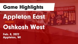 Appleton East  vs Oshkosh West  Game Highlights - Feb. 8, 2022