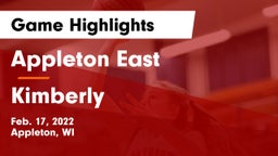Appleton East  vs Kimberly  Game Highlights - Feb. 17, 2022