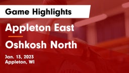 Appleton East  vs Oshkosh North  Game Highlights - Jan. 13, 2023