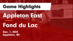 Appleton East  vs Fond du Lac  Game Highlights - Dec. 1, 2023