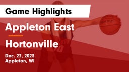 Appleton East  vs Hortonville  Game Highlights - Dec. 22, 2023