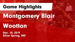 Montgomery Blair  vs Wootton  Game Highlights - Dec. 10, 2019