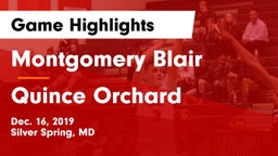 Montgomery Blair  vs Quince Orchard  Game Highlights - Dec. 16, 2019
