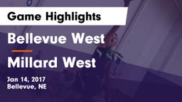 Bellevue West  vs Millard West  Game Highlights - Jan 14, 2017