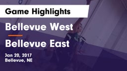 Bellevue West  vs Bellevue East  Game Highlights - Jan 20, 2017