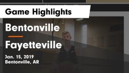 Bentonville  vs Fayetteville  Game Highlights - Jan. 15, 2019