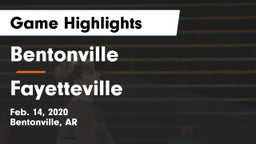 Bentonville  vs Fayetteville  Game Highlights - Feb. 14, 2020