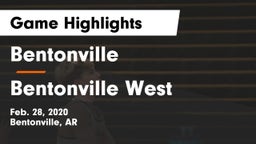 Bentonville  vs Bentonville West  Game Highlights - Feb. 28, 2020