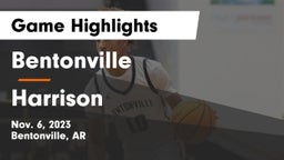 Bentonville  vs Harrison  Game Highlights - Nov. 6, 2023