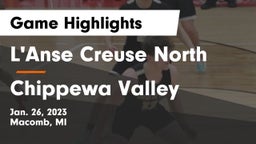 L'Anse Creuse North  vs Chippewa Valley  Game Highlights - Jan. 26, 2023
