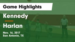 Kennedy  vs Harlan  Game Highlights - Nov. 16, 2017
