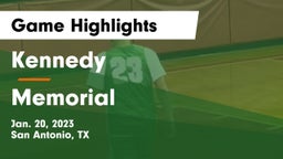 Kennedy  vs Memorial  Game Highlights - Jan. 20, 2023