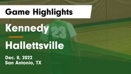 Kennedy  vs Hallettsville  Game Highlights - Dec. 8, 2022